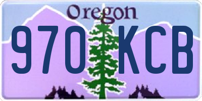 OR license plate 970KCB