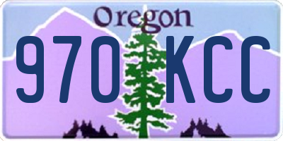 OR license plate 970KCC