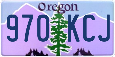 OR license plate 970KCJ