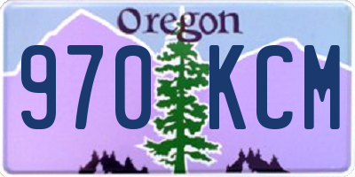 OR license plate 970KCM