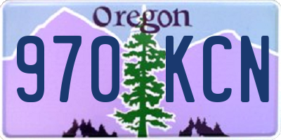 OR license plate 970KCN