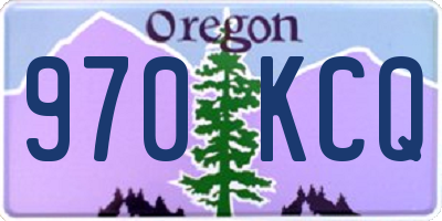 OR license plate 970KCQ