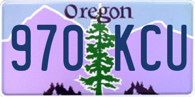 OR license plate 970KCU