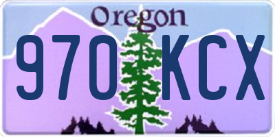 OR license plate 970KCX