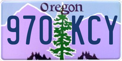 OR license plate 970KCY