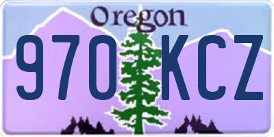 OR license plate 970KCZ