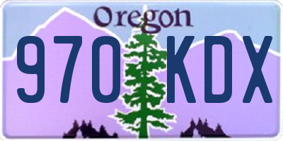 OR license plate 970KDX