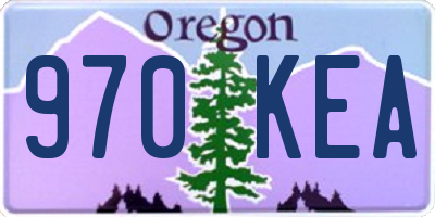OR license plate 970KEA