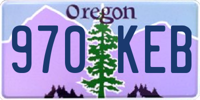 OR license plate 970KEB