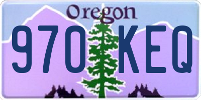 OR license plate 970KEQ
