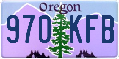 OR license plate 970KFB