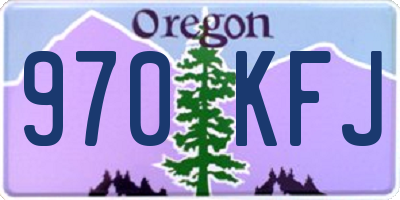 OR license plate 970KFJ