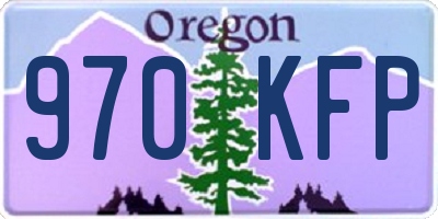 OR license plate 970KFP