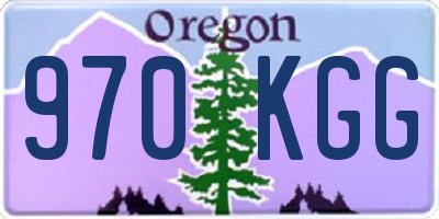 OR license plate 970KGG