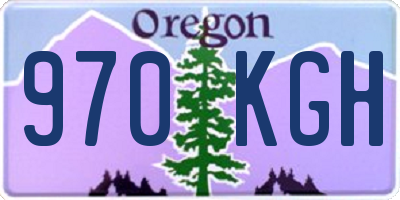 OR license plate 970KGH