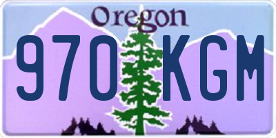 OR license plate 970KGM