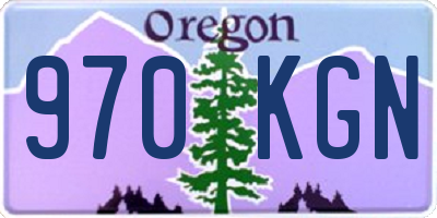 OR license plate 970KGN