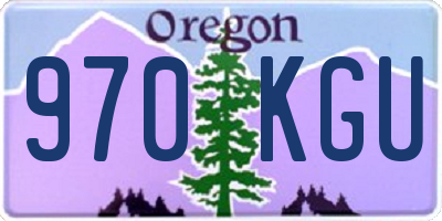 OR license plate 970KGU