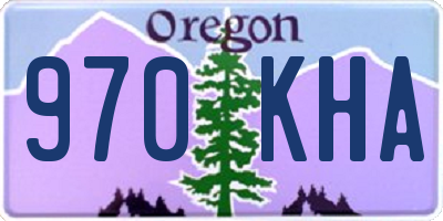 OR license plate 970KHA