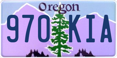 OR license plate 970KIA