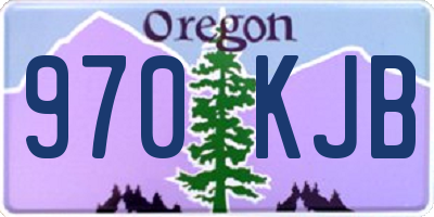 OR license plate 970KJB