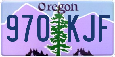 OR license plate 970KJF