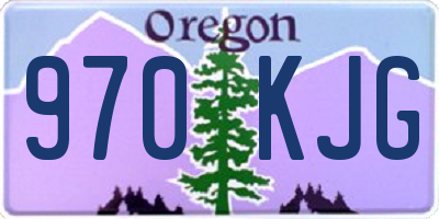 OR license plate 970KJG