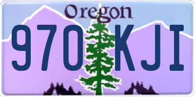 OR license plate 970KJI