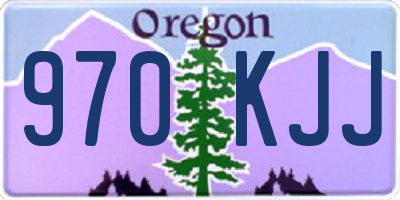 OR license plate 970KJJ
