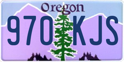 OR license plate 970KJS