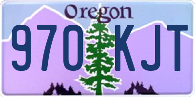 OR license plate 970KJT