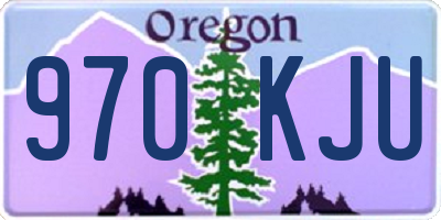 OR license plate 970KJU