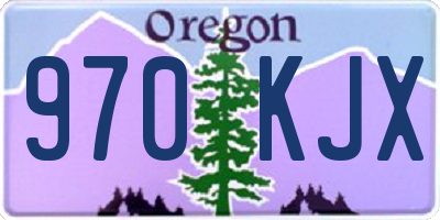 OR license plate 970KJX