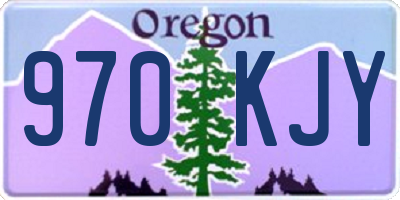 OR license plate 970KJY