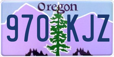 OR license plate 970KJZ