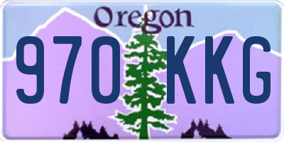 OR license plate 970KKG
