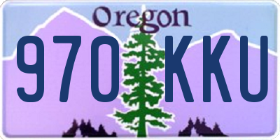 OR license plate 970KKU