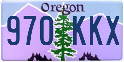OR license plate 970KKX
