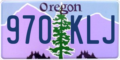 OR license plate 970KLJ
