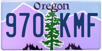 OR license plate 970KMF