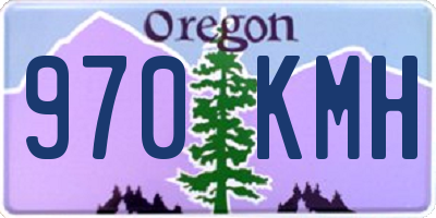 OR license plate 970KMH