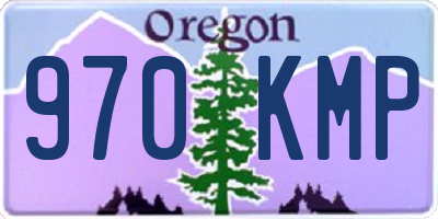 OR license plate 970KMP