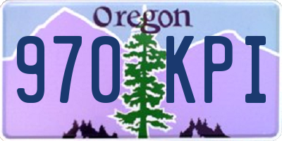 OR license plate 970KPI