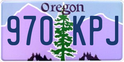OR license plate 970KPJ