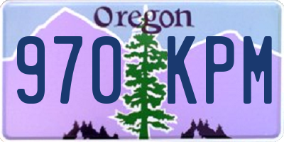 OR license plate 970KPM