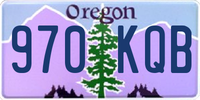 OR license plate 970KQB