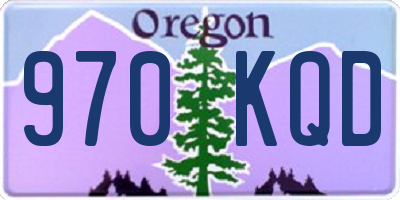 OR license plate 970KQD