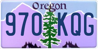OR license plate 970KQG