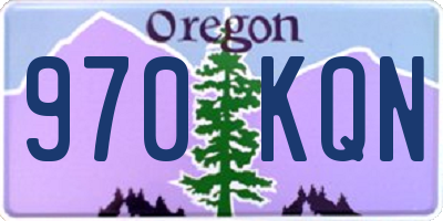OR license plate 970KQN