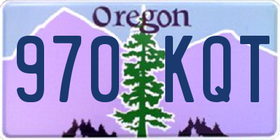 OR license plate 970KQT